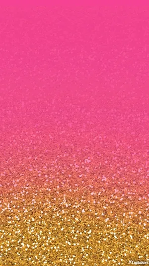 A Pink And Gold Glitter Background Wallpaper