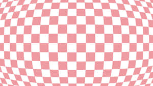 A Pink And White Checkered Background Wallpaper