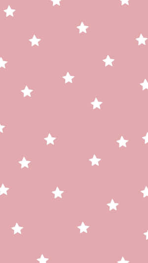 A Pink And White Star Pattern Wallpaper Wallpaper