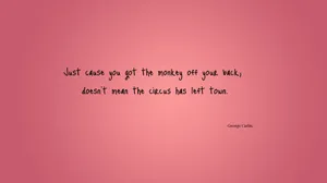 A Pink Background With A Quote On It Wallpaper