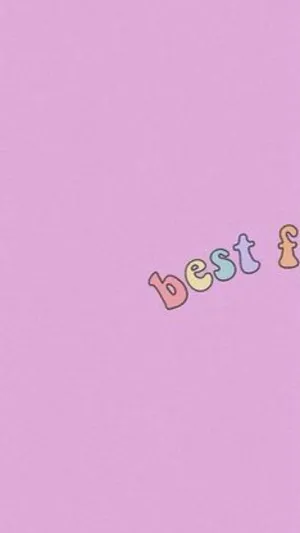A Pink Background With The Word Best Friend Written On It Wallpaper