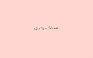 A Pink Background With The Words'everything Is Beautiful' Wallpaper