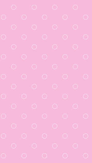 A Pink Background With White Circles Wallpaper