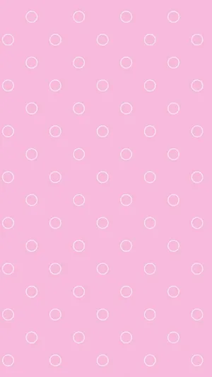 A Pink Background With White Circles Wallpaper