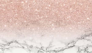 A Pink Glitter Marble Background With Stars Wallpaper