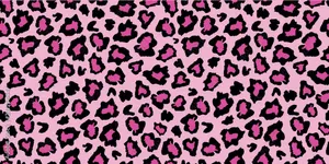 A Pink Leopard Print Fabric With Black Spots Wallpaper