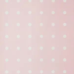 A Pink Polka Dot Wallpaper With White Dots Wallpaper