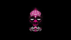 A Pink Skull, Hinting At A Darker Side Wallpaper