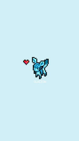 A Pixel Art Glaceon! Wallpaper