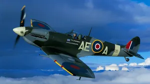 A Plane Flying In The Sky Wallpaper