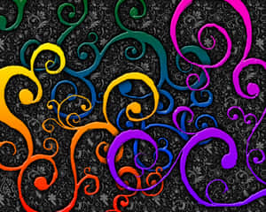 “a Pop Of Color On Your Desktop” Wallpaper