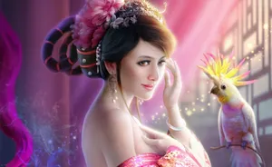 A Portrait Of A Young, Beautiful Woman Wallpaper