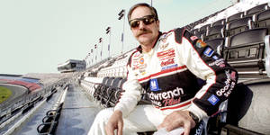 A Portrait Of Legendary Nascar Stock Car Driver Dale Earnhardt. Wallpaper