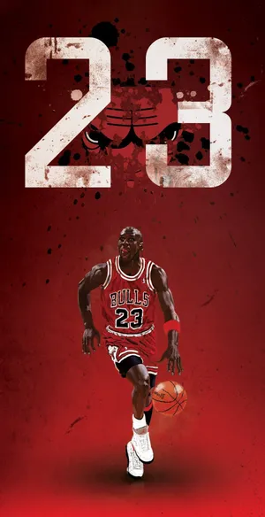 A Poster With The Number 23 On It Wallpaper