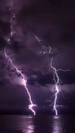 A Powerful Blast Of Cool Lightning Wallpaper