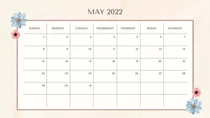 A Printable Calendar With Flowers And A Flower Wallpaper