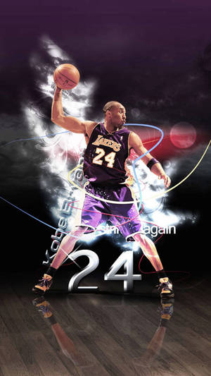 A Proud Moment For Kobe Bryant - Celebrating The Release Of The Kobe Bryant Iphone Wallpaper