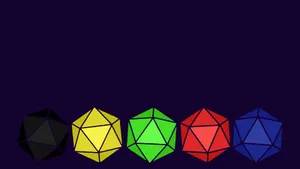 A Radiant D20 Dice Wallpaper