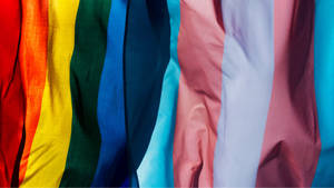 A Rainbow Colored Flag Wallpaper