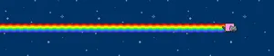 A Rainbow - Colored Pixelated Image Of A Car Wallpaper