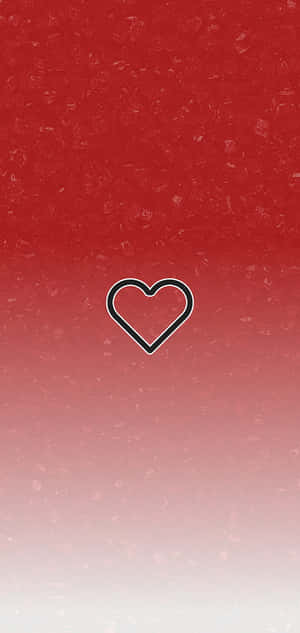 A Red And Black Heart Shaped Wallpaper Wallpaper