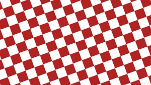 A Red And White Checkered Pattern Wallpaper