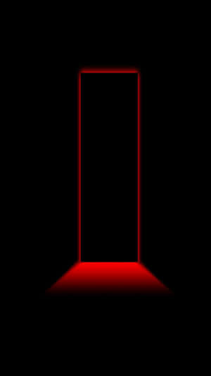 A Red Door In A Dark Room Wallpaper