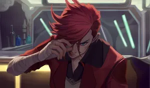 A Red Haired Man With A Red Jacket Wallpaper