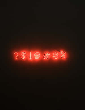 A Red Neon Sign With The Words 'so Much Money' Wallpaper