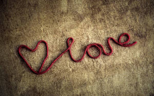 A Red String Of Love Wallpaper