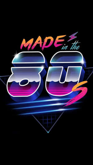 A Retro 80s Iphone Setting The Pace For The 21st-century Gadget Revolution Wallpaper