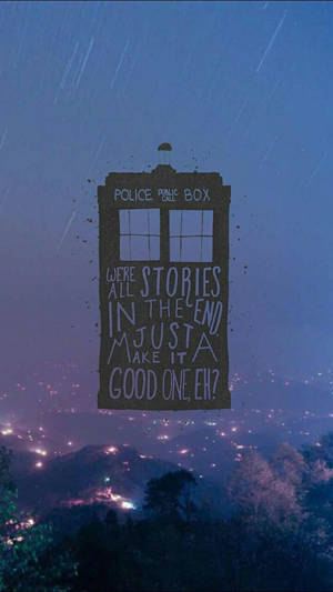 A Retro Tardis Telephone For Any Time Travelling Doctor Wallpaper