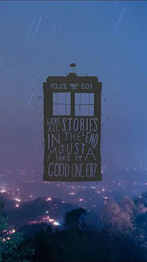 A Retro Tardis Telephone For Any Time Travelling Doctor Wallpaper