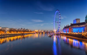 A River With A Bridge Wallpaper