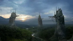 A Ruined Hogwarts Castle In The Magical Wizarding World Wallpaper