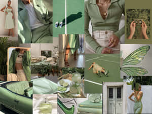 A Sage Green Laptop For Your Productivity Needs Wallpaper