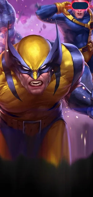 A Showdown Between Two Superheroes Wallpaper
