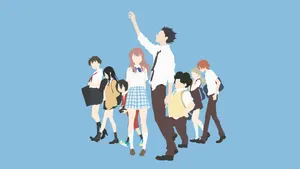 A Silent Voice - The Movie Cast Wallpaper