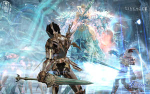 A Silver Sword From Lineage Game Wallpaper