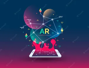 A Smartphone With The Word Ar On It Wallpaper
