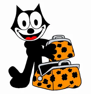 A Smiling Felix The Cat Posing In A Classic Animated Style Wallpaper