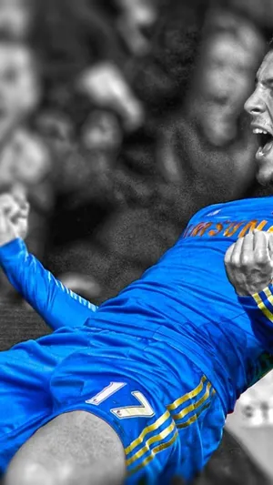 A Soccer Player Celebrating Wallpaper