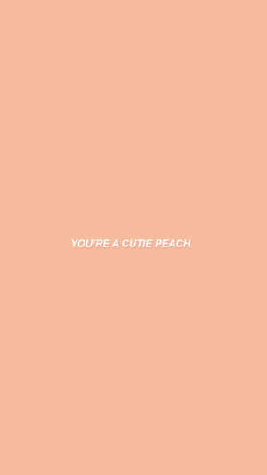A Soothing Pastel Peach Background On A Crisp Summer Day Wallpaper