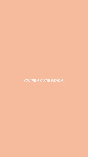 A Soothing Pastel Peach Background On A Crisp Summer Day Wallpaper