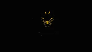 A Spider - Man In Black And Yellow Wallpaper