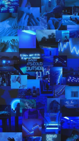A Stack Of Cool Blue Things. Wallpaper