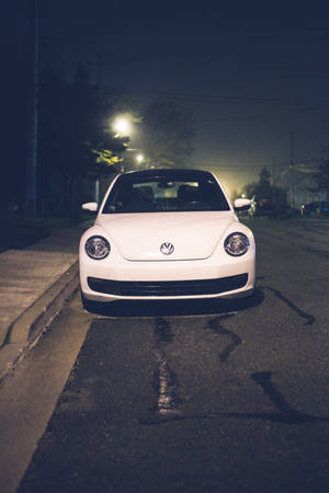 A Stand-out Volkswagen Car In White Wallpaper