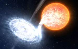 A Star Is Being Hit By A Star Wallpaper