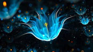 A Striking Black Neon Hd Wallpaper Wallpaper
