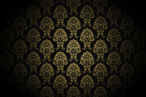 A Study In Sophistication - Elegant Black And Gold Wallpaper